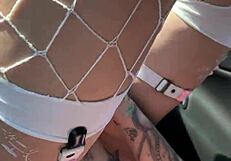 Public Nudity Police Almost Caught Me Pussy Play Car Passenger Flashing Huge Tits In Public Hotel.