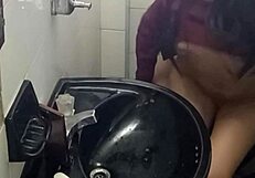 camera catches latina student fucking in school bathroom homemade