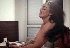 Black cat has sex with his Latina girlfriend doggystyle in this amateur video