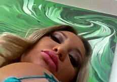 Monika Fox Teases with Pierced Nipples and Big Tits Before Shoot