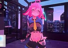 Futa cock domination with a sexy bunny Vtuber