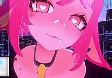 Futa cock domination with a sexy bunny Vtuber