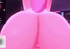 Futa cock domination with a sexy bunny Vtuber