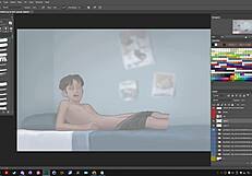 Picarto stream of summertime saga game.