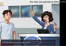 Small boobed heroines in erotic anime game walkthrough