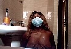 wow, shower time turns nasty with sweet kuzy's sexy curves!