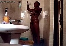 wow, shower time turns nasty with sweet kuzy's sexy curves!