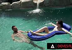 Devils film teen cutie liz jordan gets pussy creampied