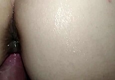 Close-Up Doggystyle Anal With Hairy Brunette