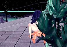 hex maniac is in trainer class having hard sex with pokemon in this full fantasy