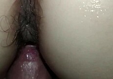 Close-Up Doggystyle Anal With Hairy Brunette