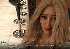 Anime teens and milfs with big tits and asses fuck in their new home