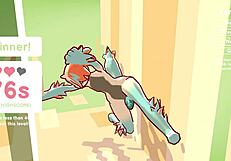 Odymos lgbt hentai game ep 2 fucking the ceiling lamp as anal plug!