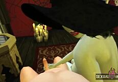 Lady Dimitrescu's steamy 3D encounter in her bedroom