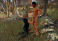 Stan And Jonathan Enjoy Outdoor Blowjob In Forest