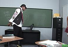 Giselle's tight interracial sex with big cock 😈