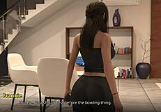 Anime teens and milfs with big tits and asses fuck in their new home