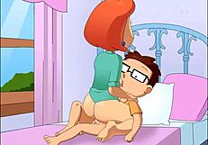 Meg and Lois, characters from Family Guy, in explicit content