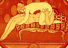 Explore intriguing vintage drawings with subtle erotic themes