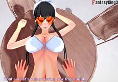 i watch yor forger in bikini having hard sex by the pool in this fantasy