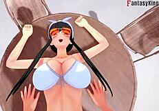 i watch yor forger in bikini having hard sex by the pool in this fantasy