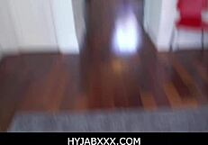 Chubby hijab girl begs for her cherry popped in POV