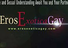 Hunk performs intense gay anal sex kama sutra style