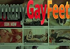 Teen 18+ twinks explore kinky foot sucking in bed