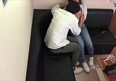 Perverted asian couple can't hold back in car