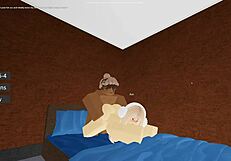 44 Roblox Porn - Amateur First Time Bent Over for Big Black Cock in Missionary Ride