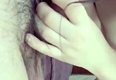 girlfriend on balcony poses seductively, pulls open panties to tease her wet pussy