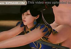 Horny anime fighters strip naked and fuck wildly!