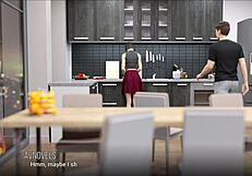 Big Tits Brunette Teacher Faces University Problems Again!