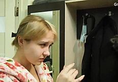 teen fuck doll gets licked and pounded doggystyle by dominant babe. her tight pussy begs for more.