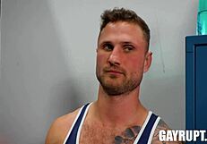 Wrestler Blain O'Connor vs Jordan Starr in Intense Match