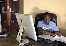 my hr fucks me badly for not cleaning office early monday morning