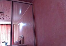 Pretty blonde teen fingers her pussy homemade