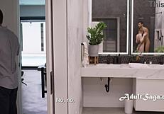 Couple shares monster cock in taboo threesome