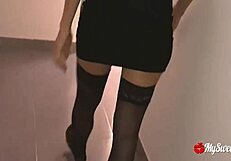 Beautiful wife has a steamy affair with her husband’s friend the plumber in the bathroom