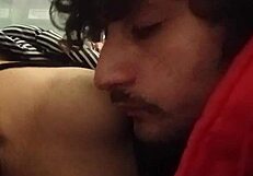 Chatting about sucking tits at an ATM machine in public.