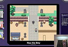 Leo-chan licks pussy outdoors, squirting in pokemon parody!