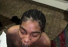 convinced my gay hg to suck fat dick, she call gf to watch