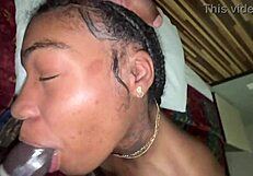 convinced my gay hg to suck fat dick, she call gf to watch