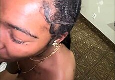 convinced my gay hg to suck fat dick, she call gf to watch