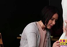 CFNM Femdom Milf Teases Cock for Cum on Stockings