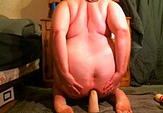 Fat BBW Whore Self-Fucks Her Gaping Ass in Intense Anal Scene.