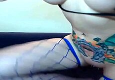 Girl masturbating on cam with blowjob action!