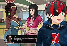 punishing the thief with intense 69 in the deep vault, feeling her big tits