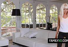 Perv Stepson Stretching Blonde Stepmom Marie McCray in Hardcore Action