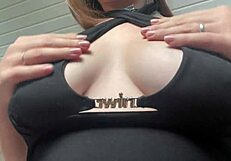 Blonde amateur gives blowjob to friend